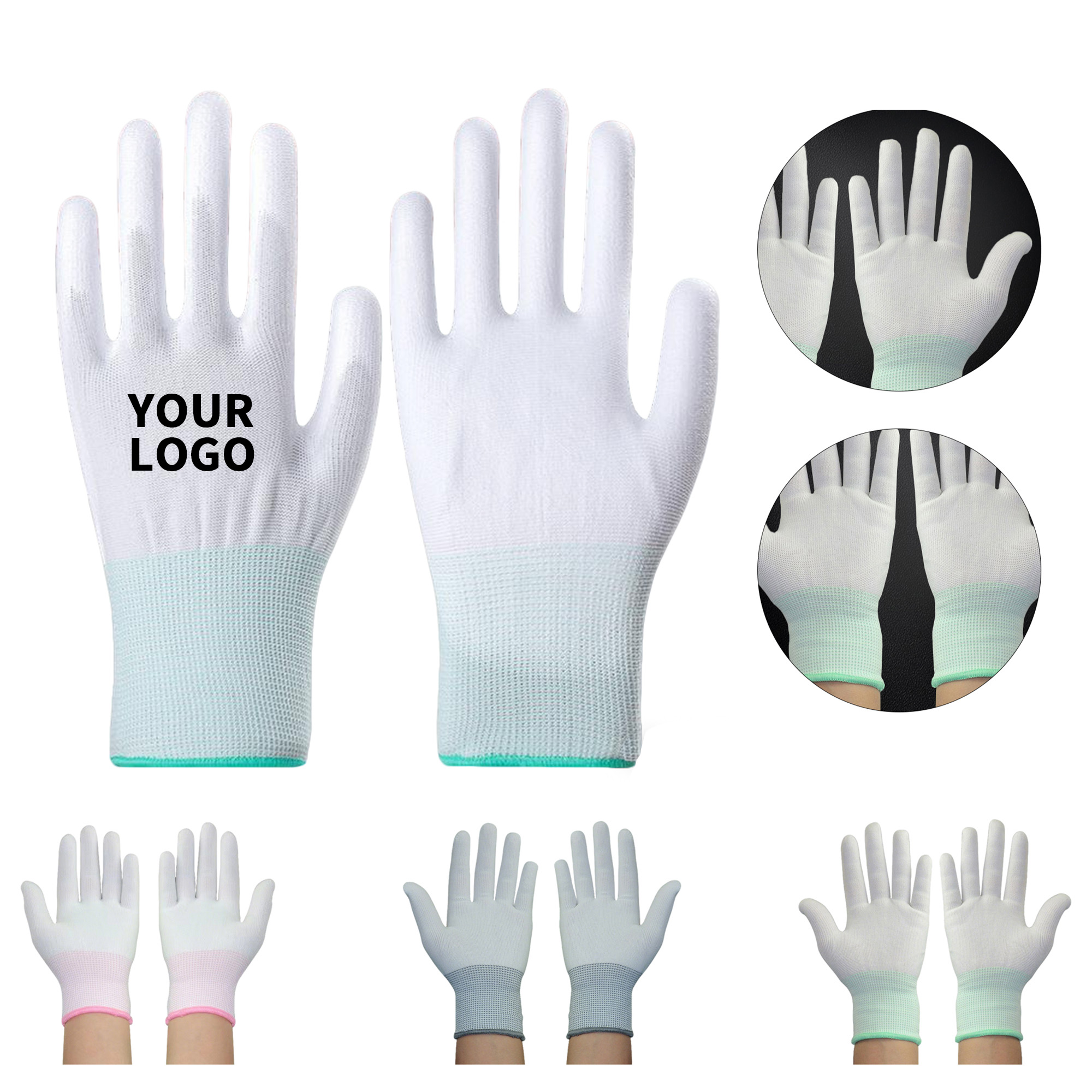 Nylon Coated Work Glove 7.8" x 4.3" 2