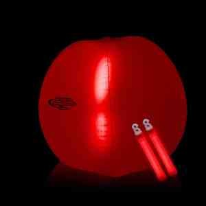 Translucent 24" Inflatable Beach Ball with Glow light Sticks 7