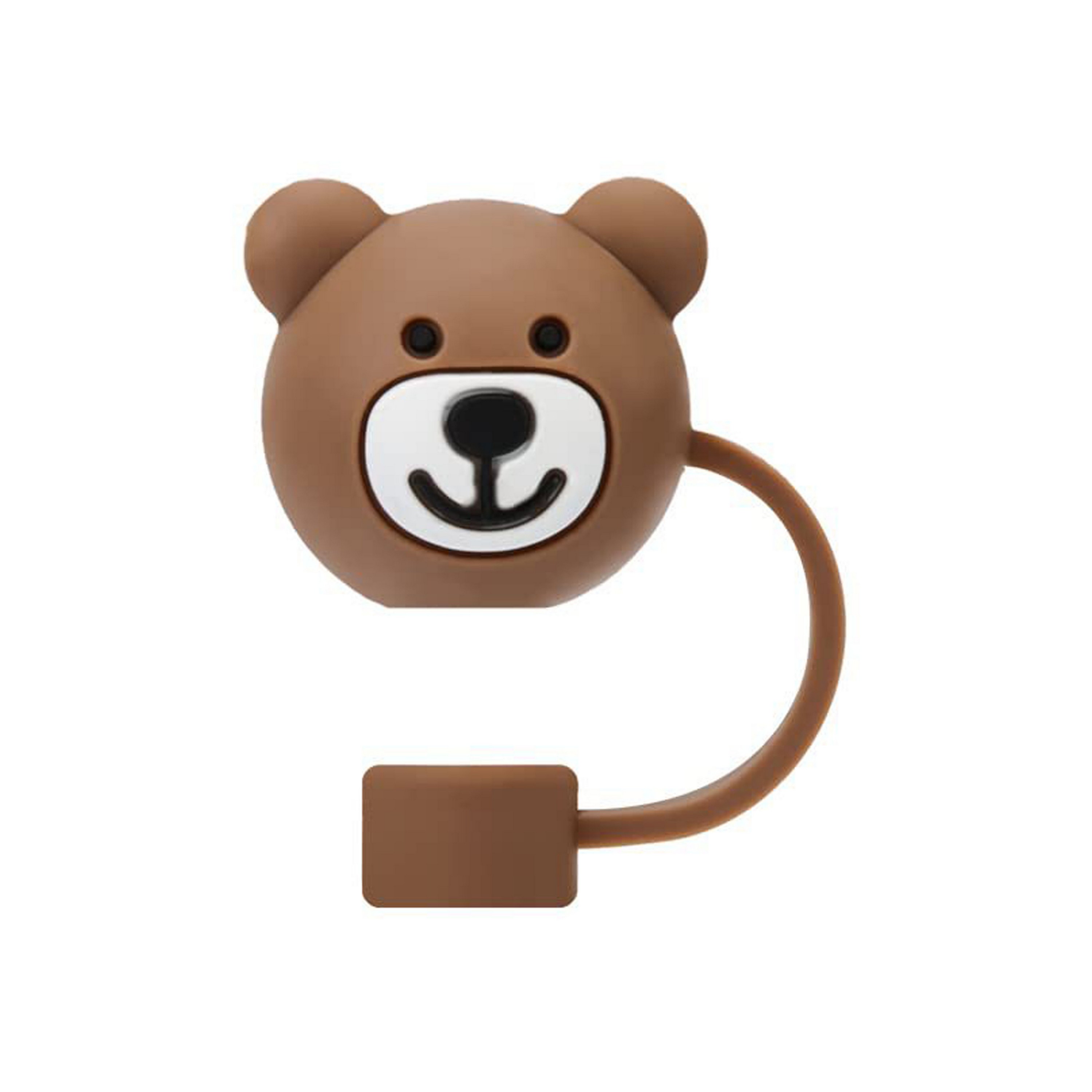 Bear Panda Silicone Straw Stoppers 2