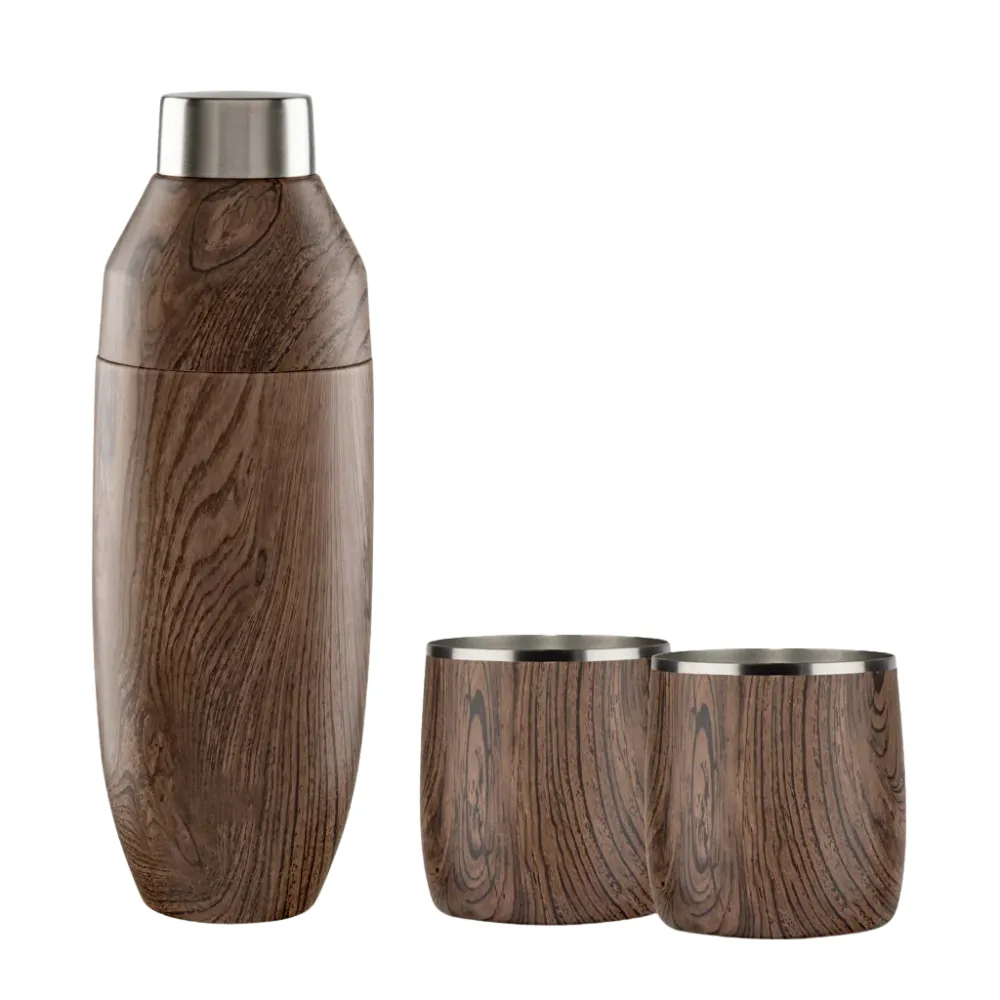 Snowfox Insulated Cocktail Shaker and Rocks Barware Set 13