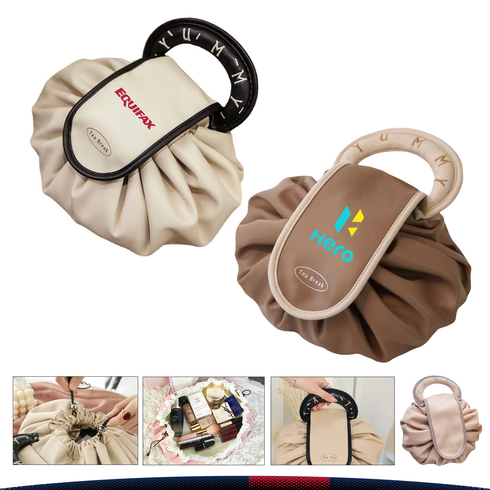 Drawstring PU Makeup Bag 4