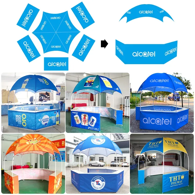 Promotional Dome Kiosk Tent With Removable Counter Table 6