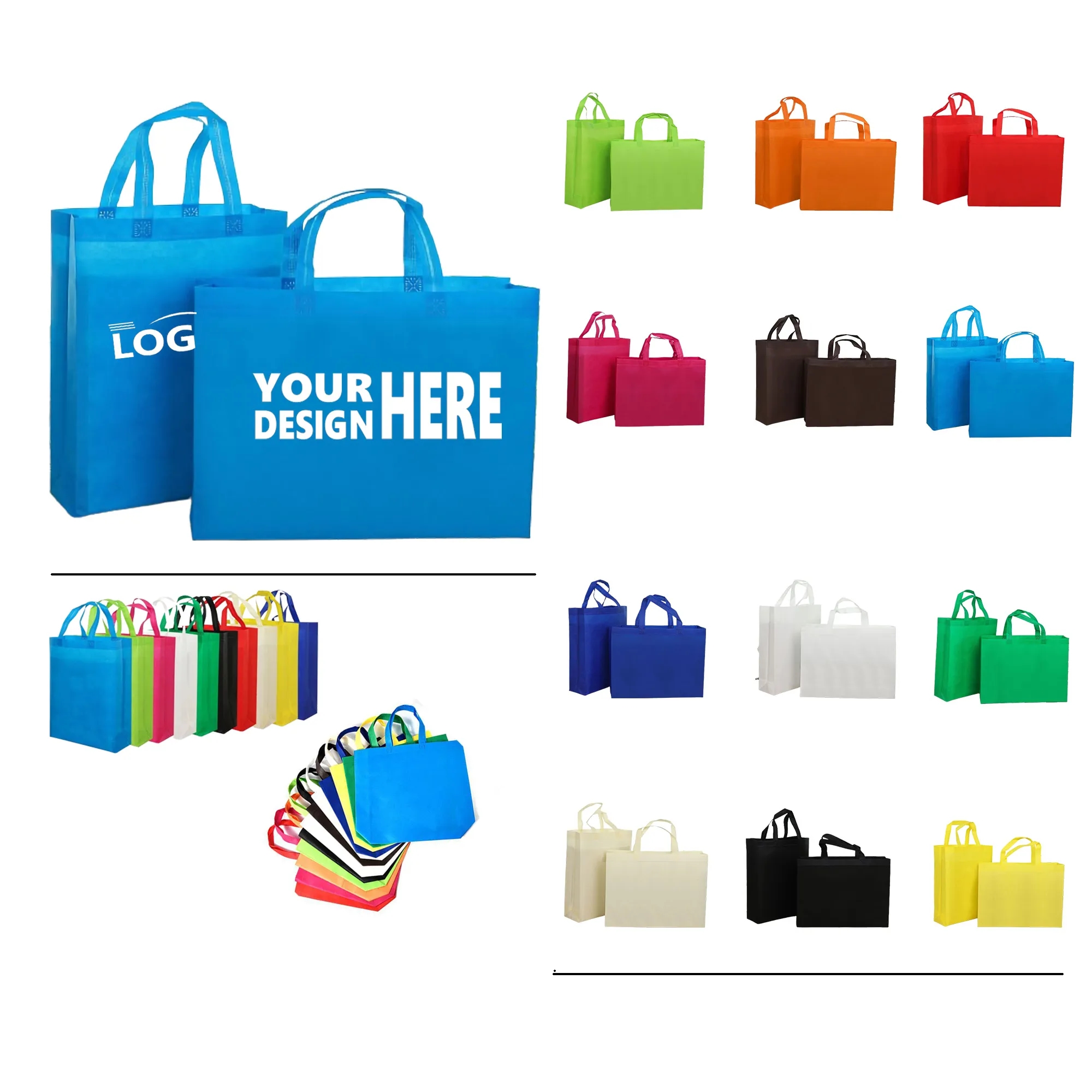 All Purpose Grocery Non-Woven Budget Shopper Tote Bag MOQ50 1