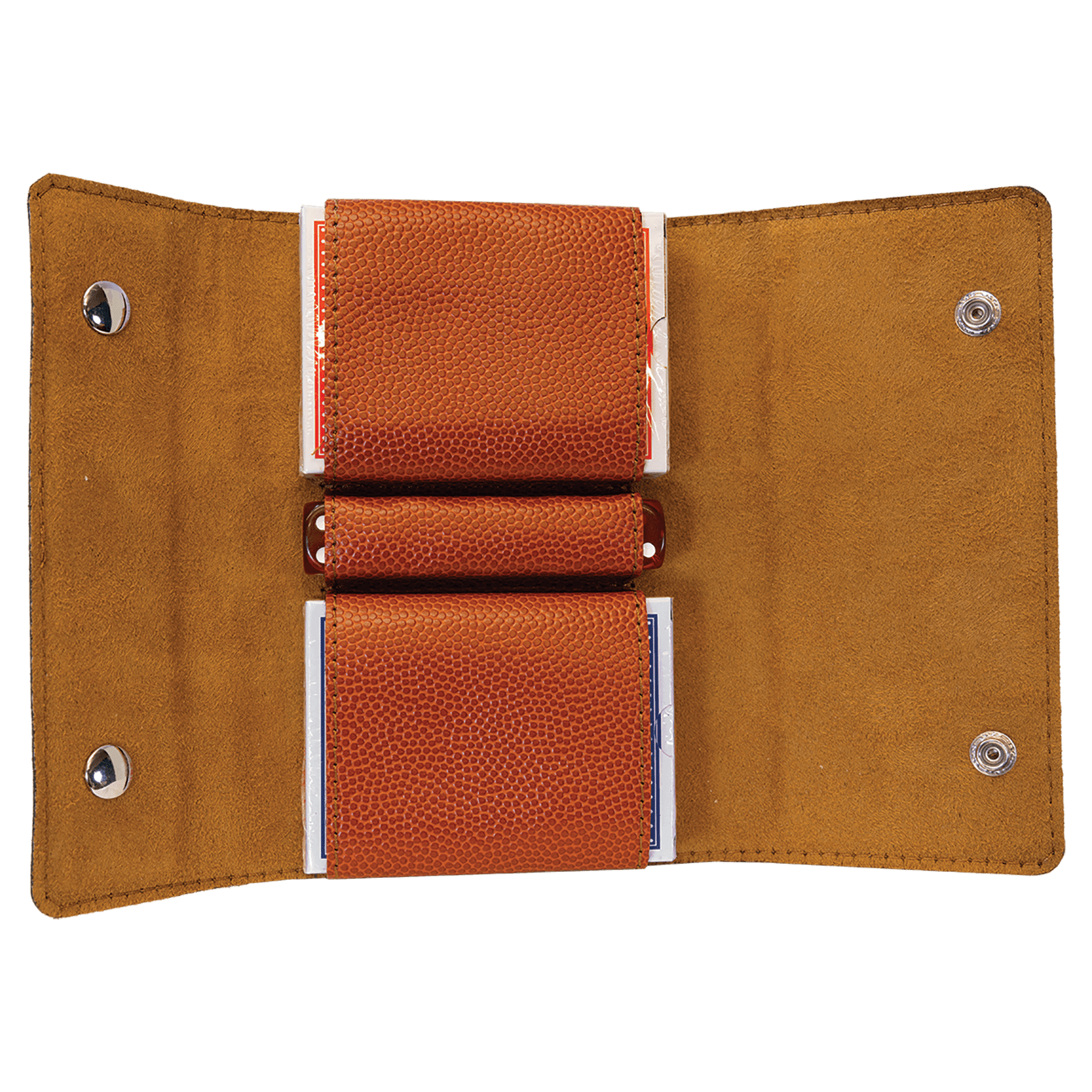 Basketball Leatherette Card & Dice Set 4