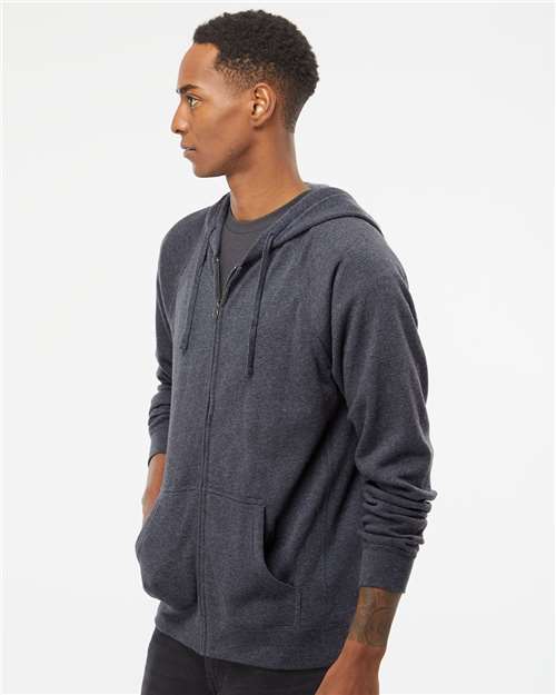 Unisex Special Blend Raglan Full-Zip Hooded Sweatshirt - PRM33SBZ 18