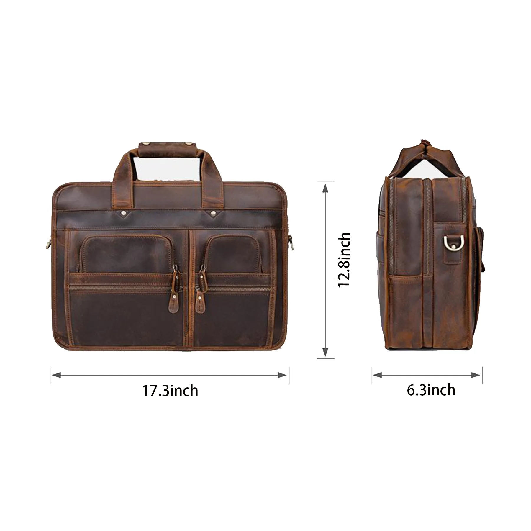 Leather Briefcase for Men Laptop Bag 5