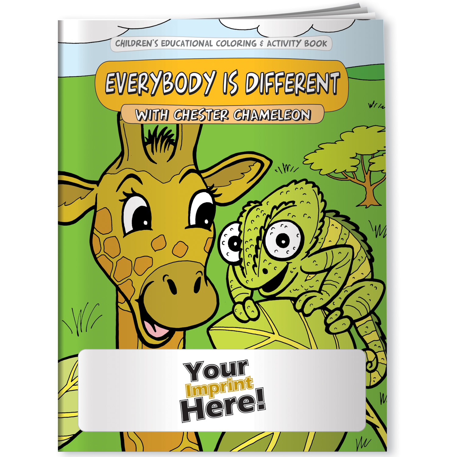 Coloring Book - Differences, Everybody is Different with Chester Chameleon 1