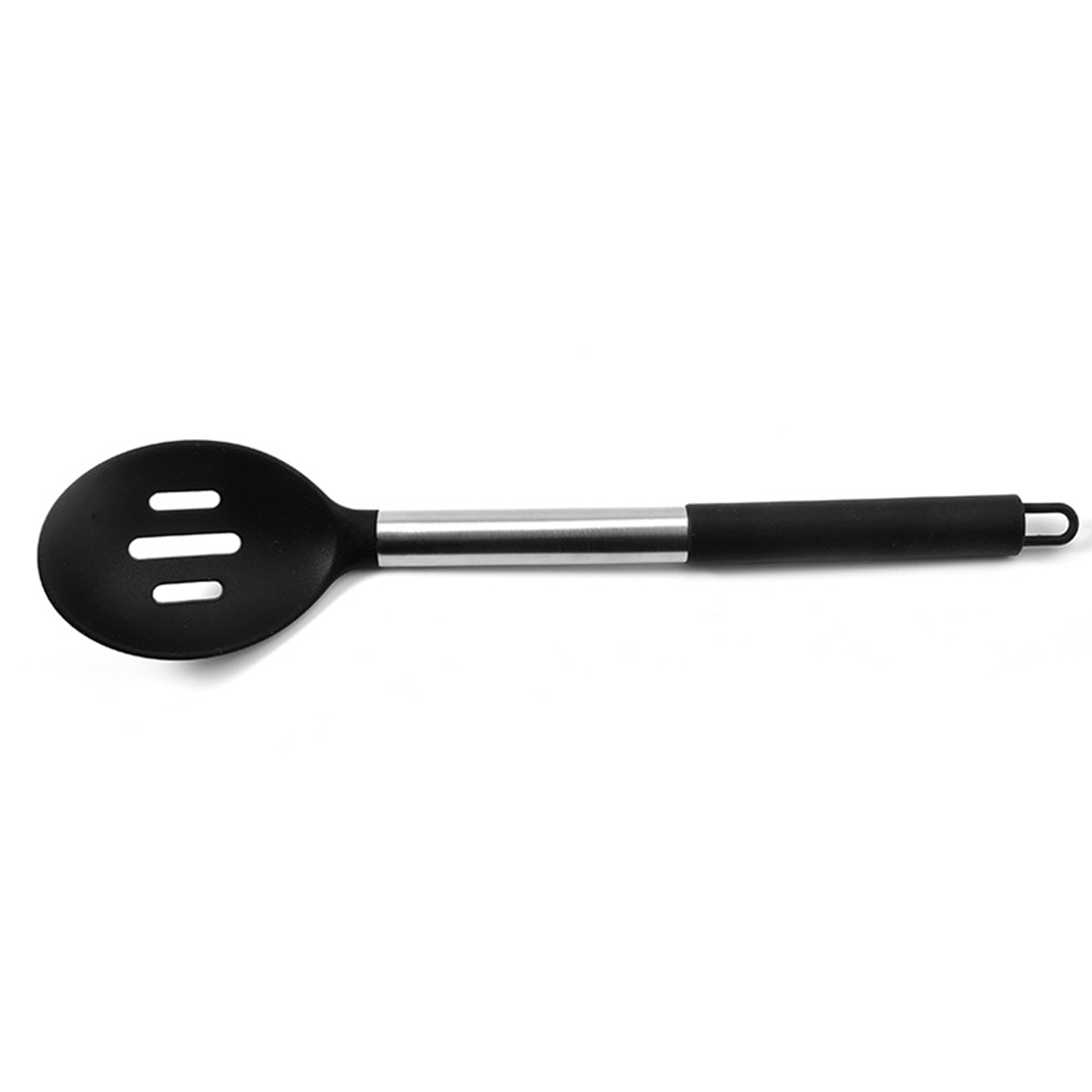 Food Grade Silicone Kitchen Spoon W/ Stainless Steel Handle 6