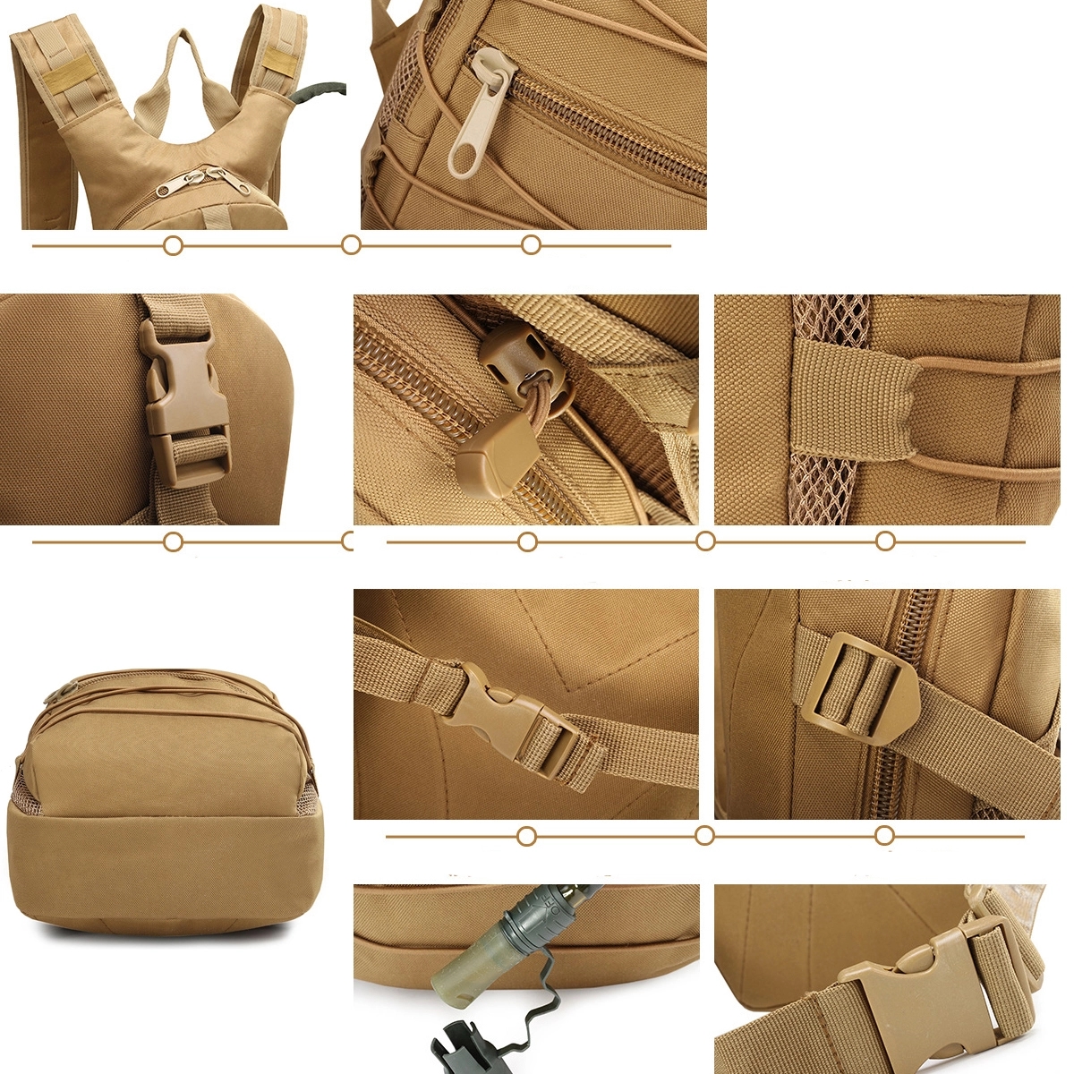 20L Capacity 900D Water Bladder Reservoir Bag Backpack 5