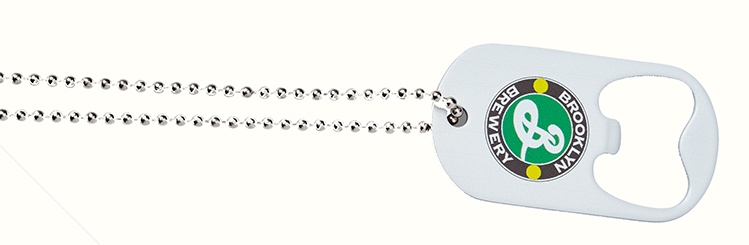 Dog Tag Bottle Opener - Full Color Imprint 2