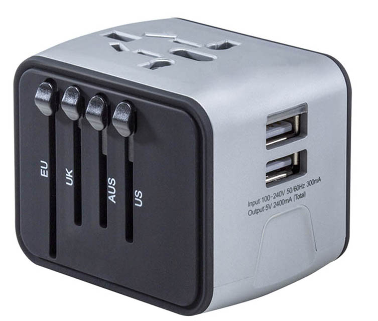 iBank ® Universal Travel Adapter, International Power Adapter 3