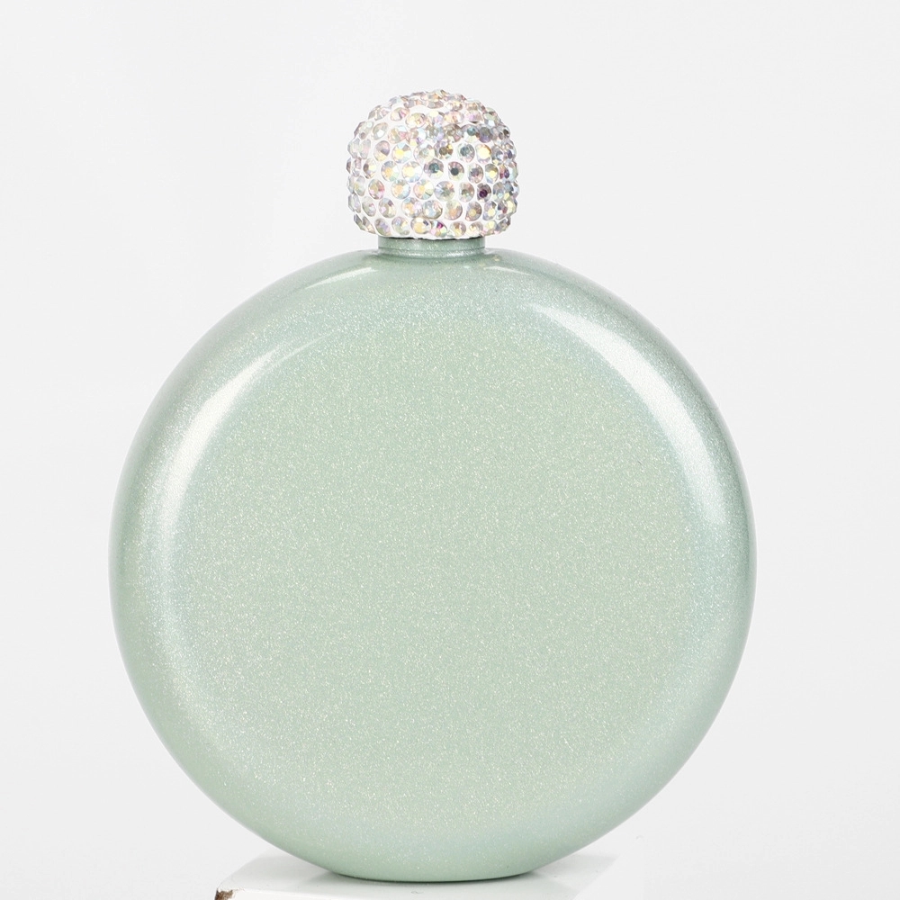 Booze Shot Flask for Women-AB Crystal Lid 6