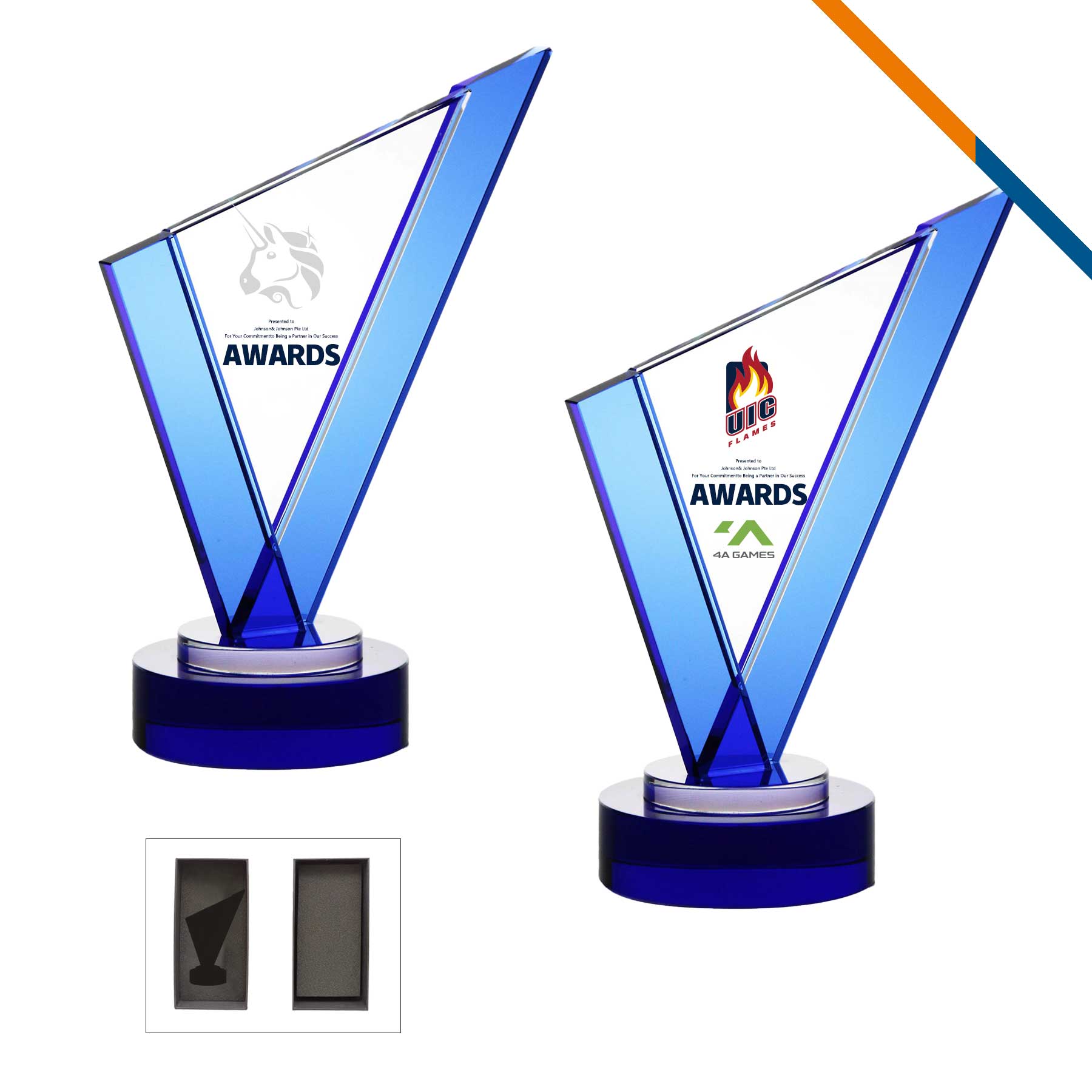 Ruglas Pointed Blue Award 3
