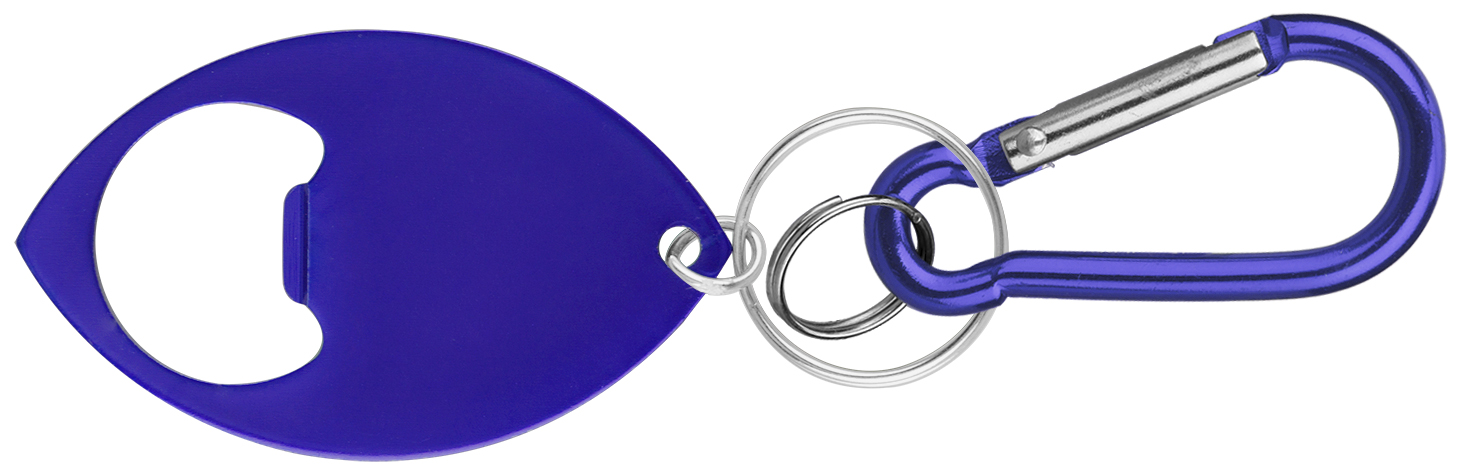 Football Shaped Bottle Opener w/ Key Ring & Carabiner 3