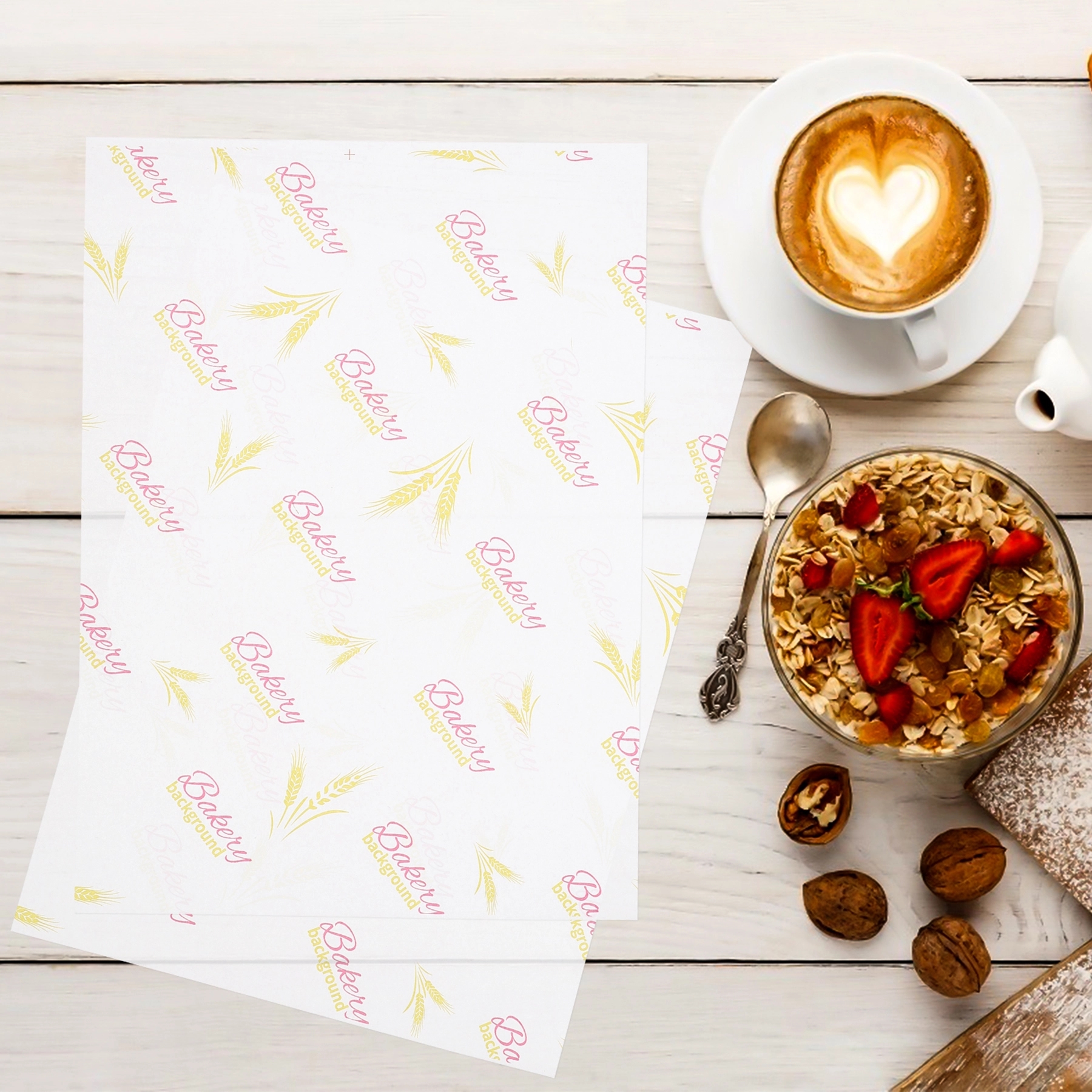 Custom Food Wrapping Liner Paper For Hamburger Sandwich 3