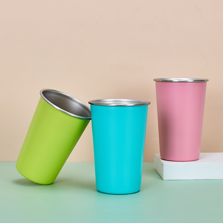 16 oz Stainless Steel Pint Cups 13