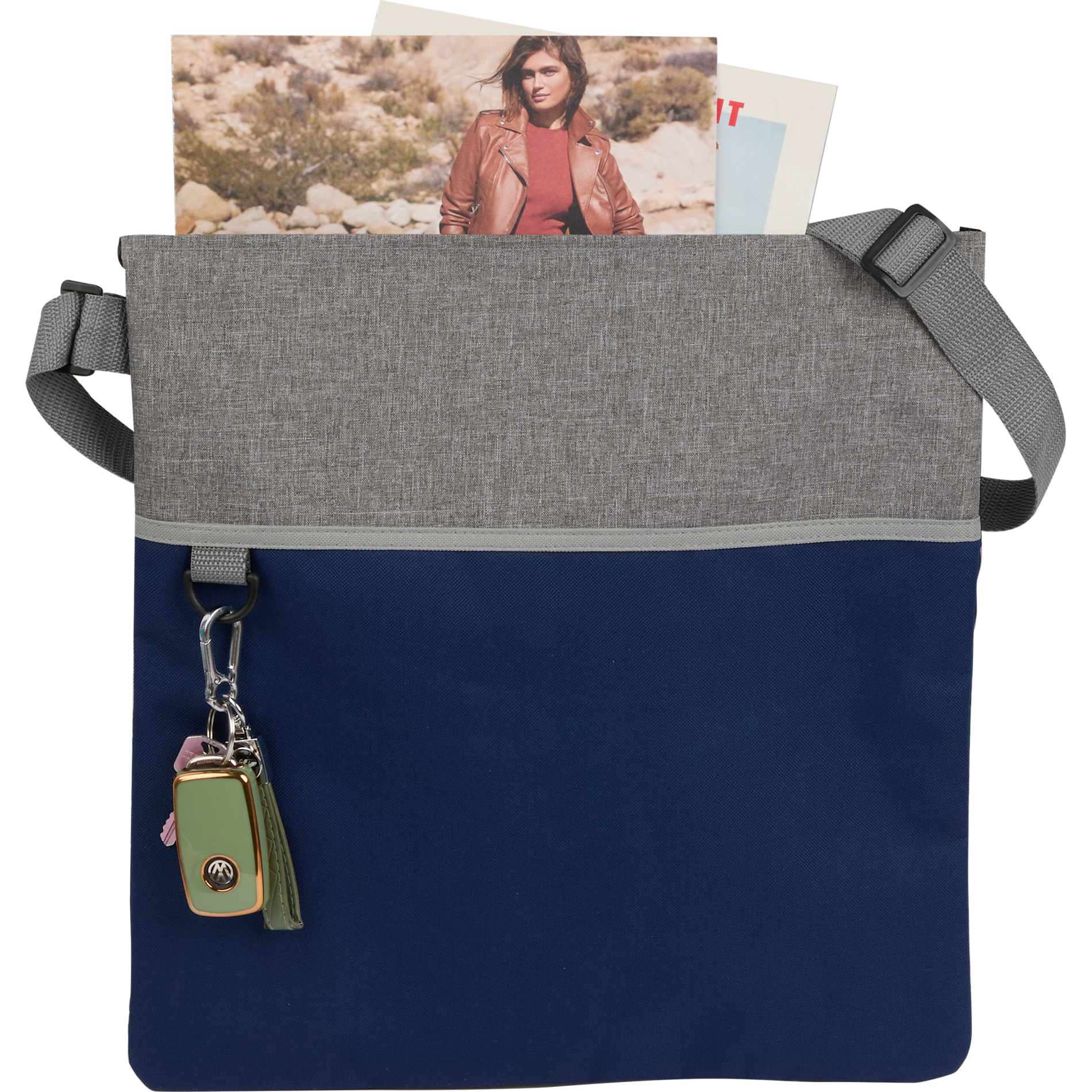 Double Heather RPET Crossbody Tote 63