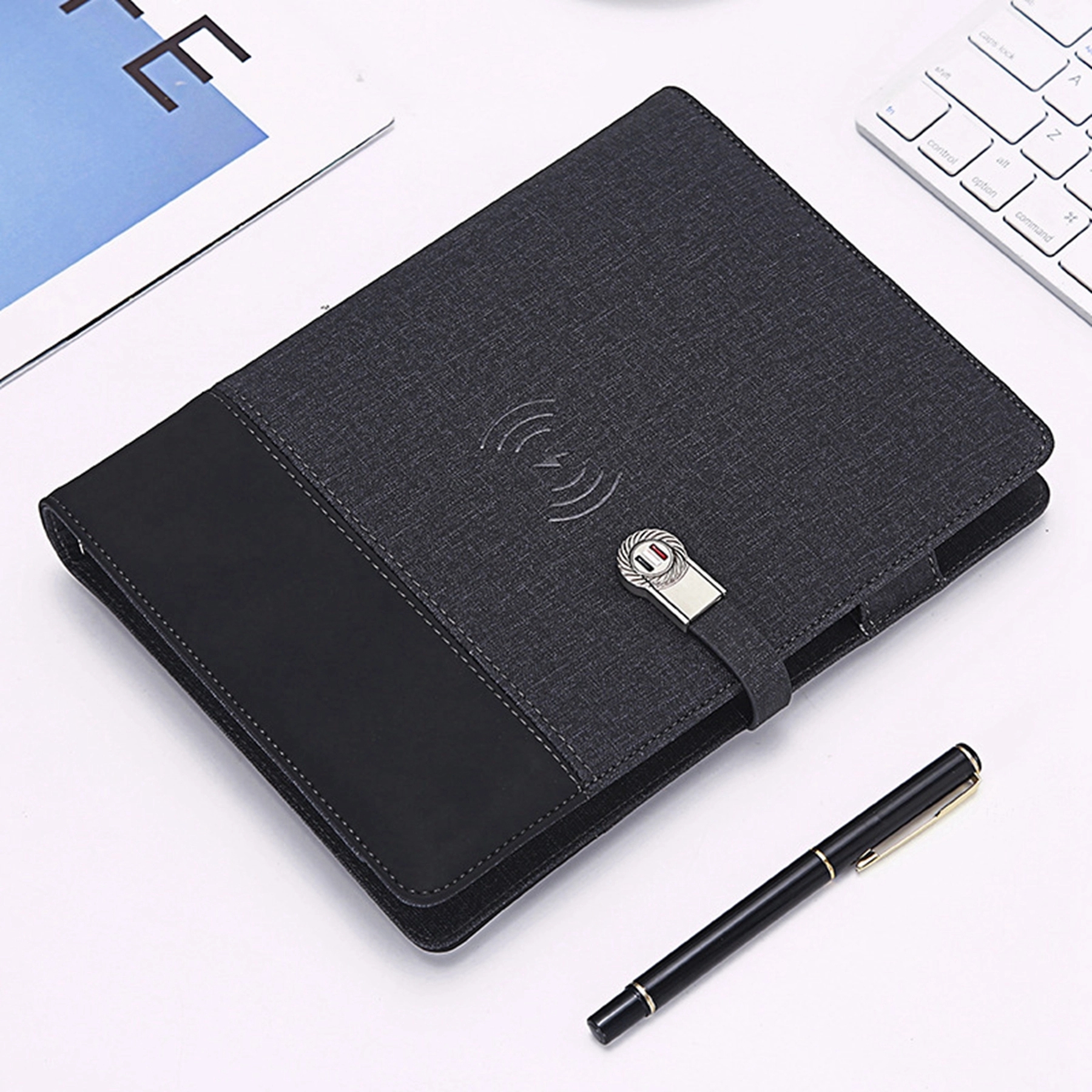 A5 Notebook with 8000 mAh Power Bank and Wireless Charger 6