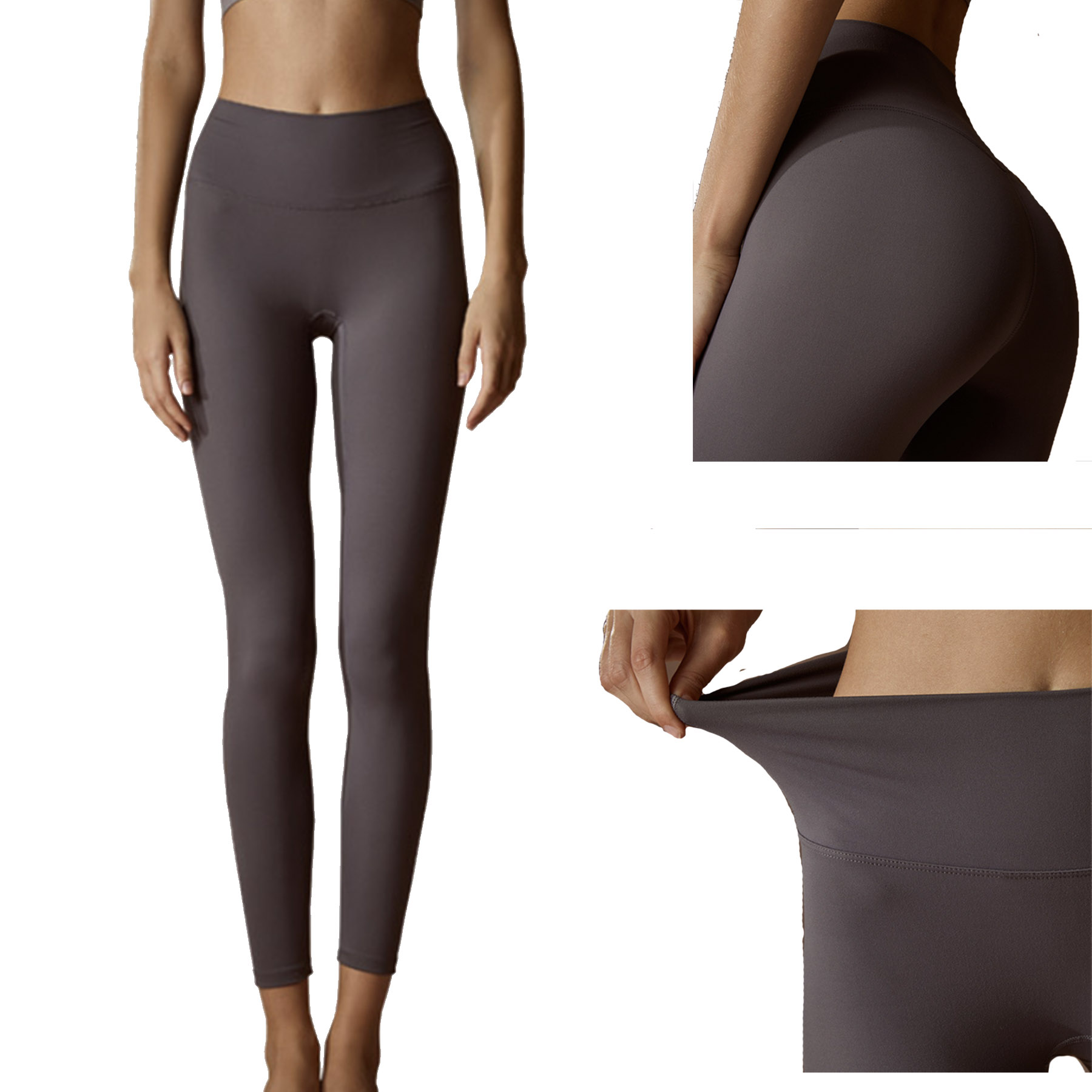 High Waist Yoga Leggings Workout Running 2