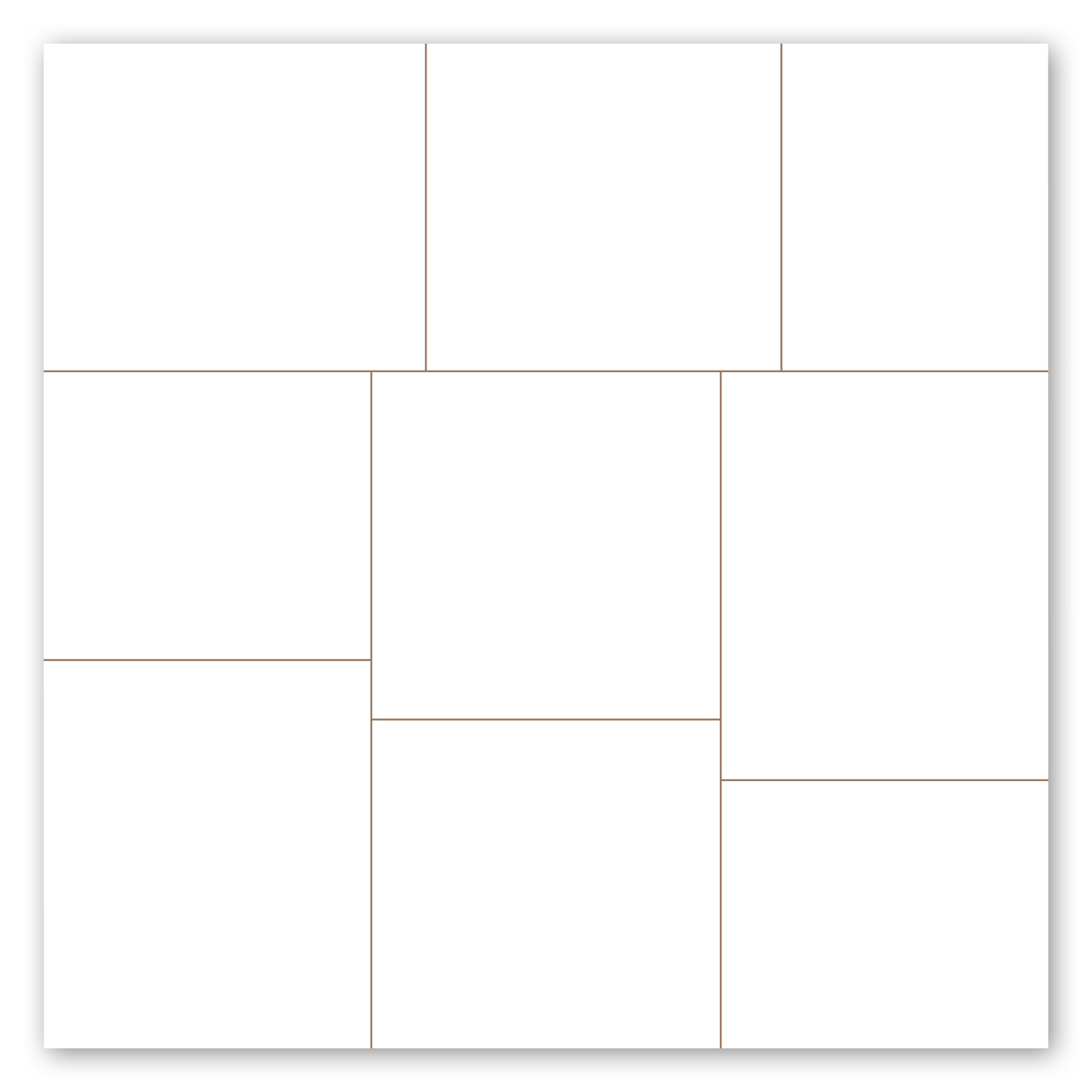 Square Magnet w/ 8 Message Magnets 2