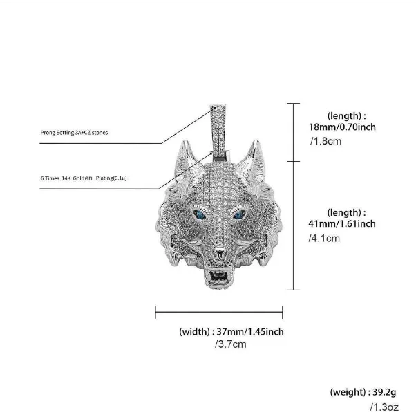 Wolf Head Necklace 4