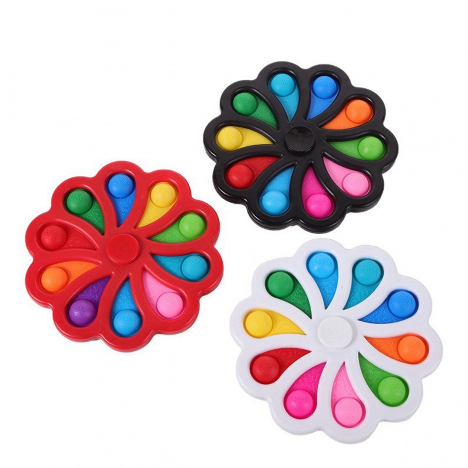 Colorful Fidget Spinner Push Pop Bubble Toy 5