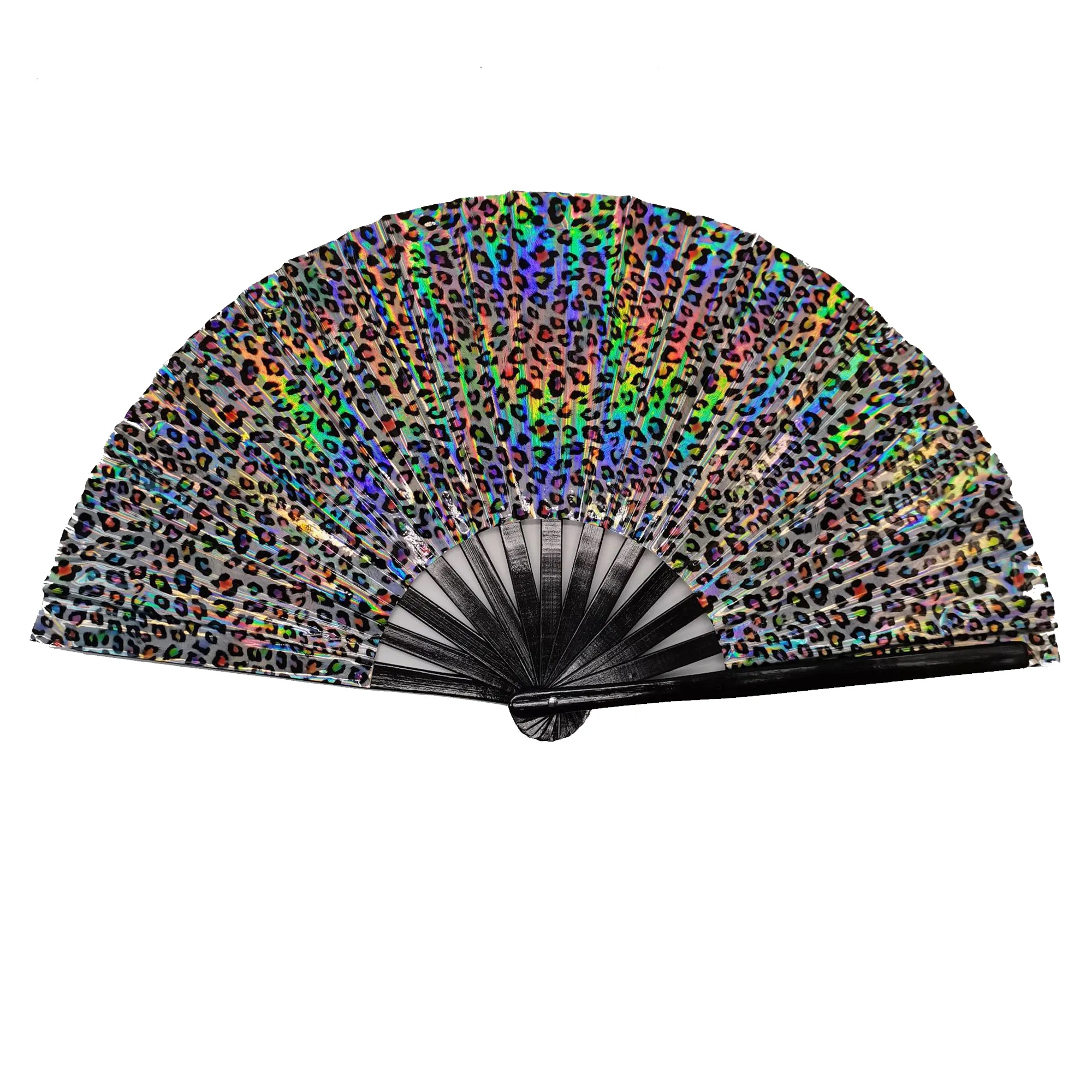 PCV Laser Film Large Bamboo Fan 16