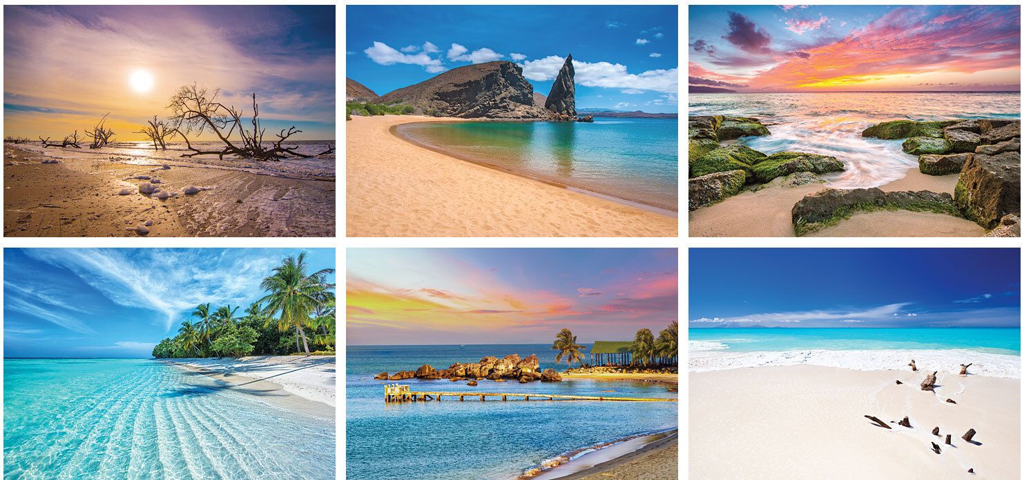 BEACHES FULL COLOR DESK CALENDAR 9
