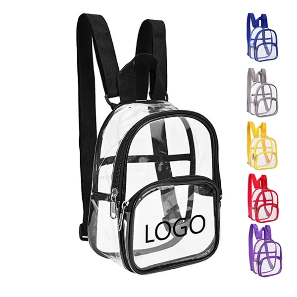 Unisex Clear PVC Mini Backpack 3