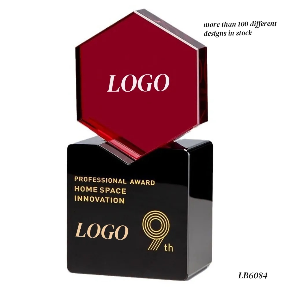 Engraved Crystal Awards Personalized Glass Trophy 3