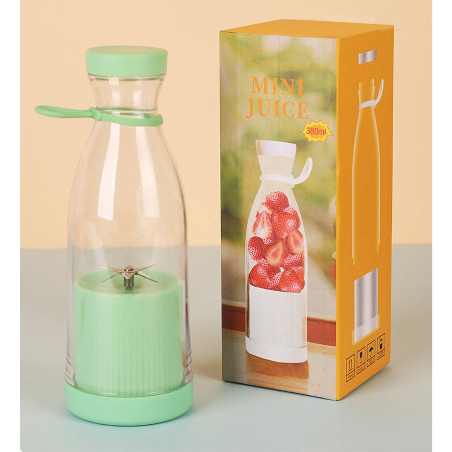 Portable electric mini 6-blade juice cup 5