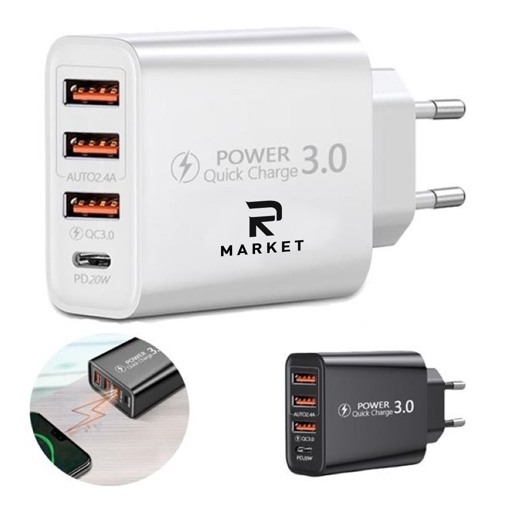 Ultra Compact Triple USB Power Plug Adaptive Fast Charging 2