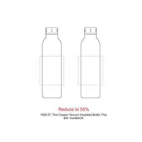 Thor Copper Vacuum Insulated Bottle 17oz 15
