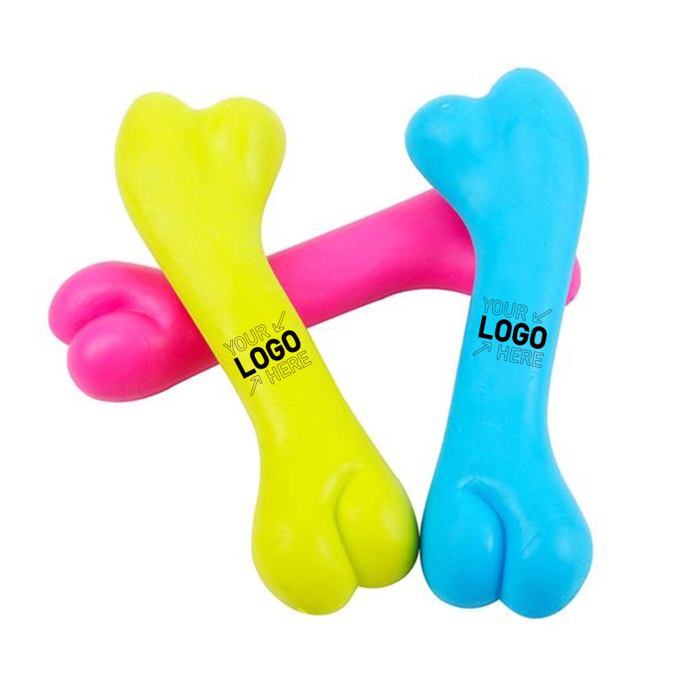 Rubber bite resistant bone type toy