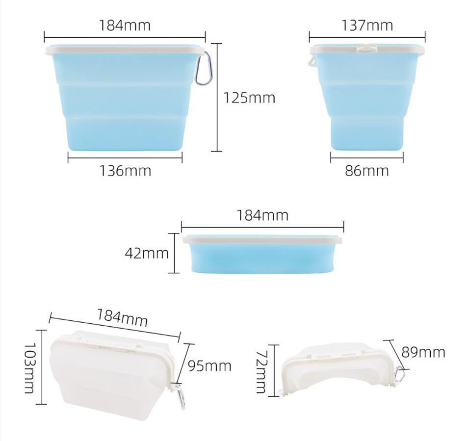 Silicone Foldable Food Storage Containers 2