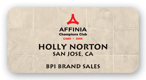 Full Color Name Badge w/ Personalization (1.75"x3.5") Rectangle