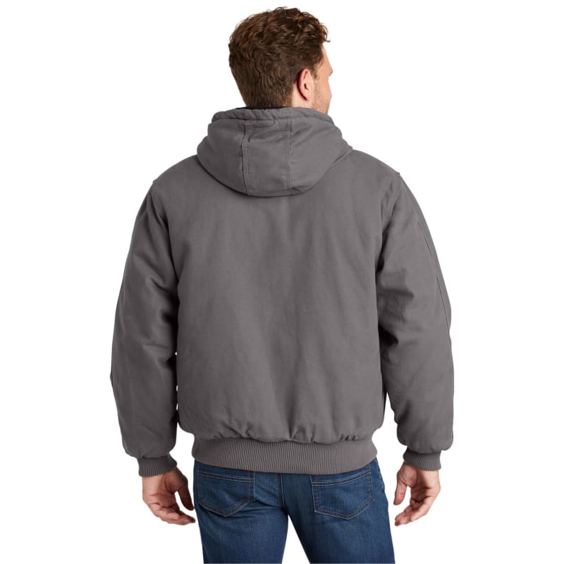 CornerStone Washed Duck Cloth Insulated Hooded Work Jacket. 22
