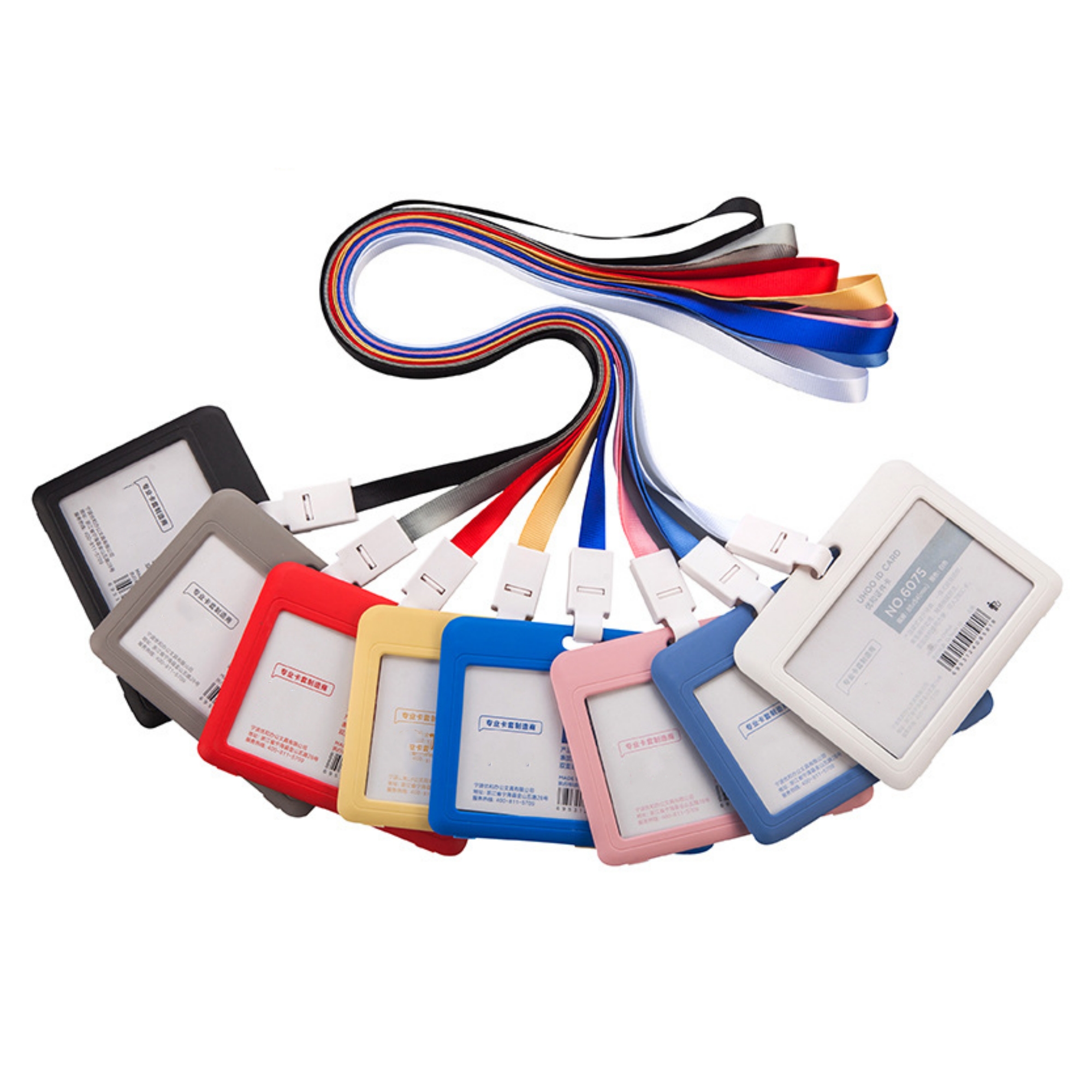 Horizontal ID Badge Holder With Lanyard 6