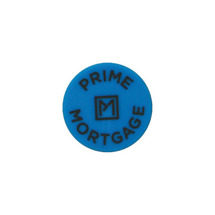 Dime Sized Colored Golf Ball Marker w/1 Color Imprint 11/16"