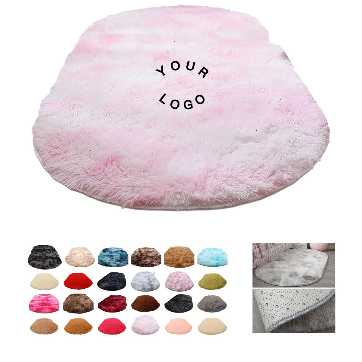 Decorative Faux Fur Area Rug for Living Spaces 2