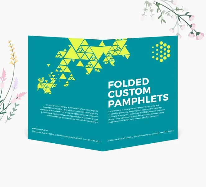 Folded Custom Pamphlets (9" x 8") 2