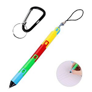Vibrant Folding Ballpoint Pen With Keychain 1