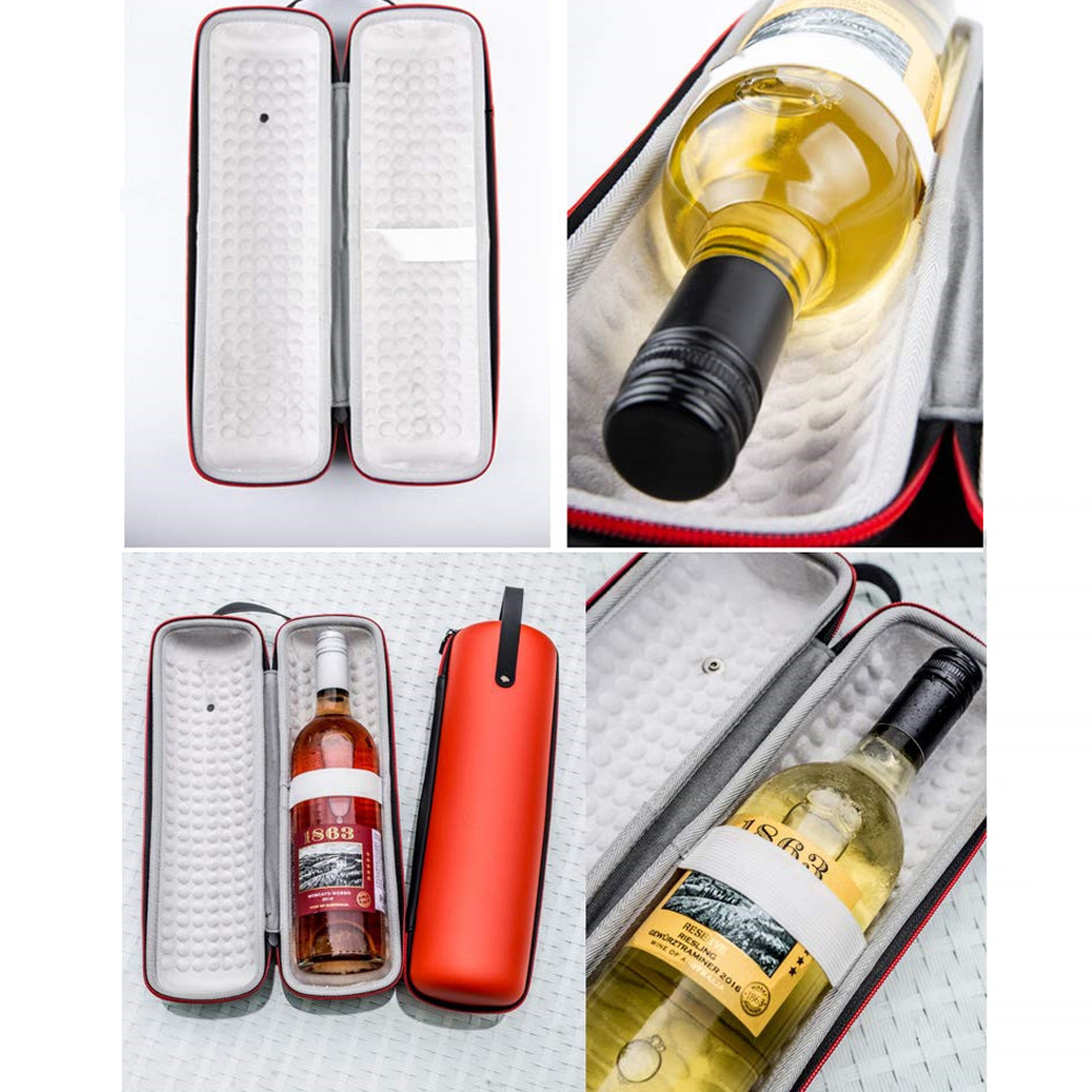 Shockproof Waterproof Protective Eva Insulated Wine Tote Bag 2