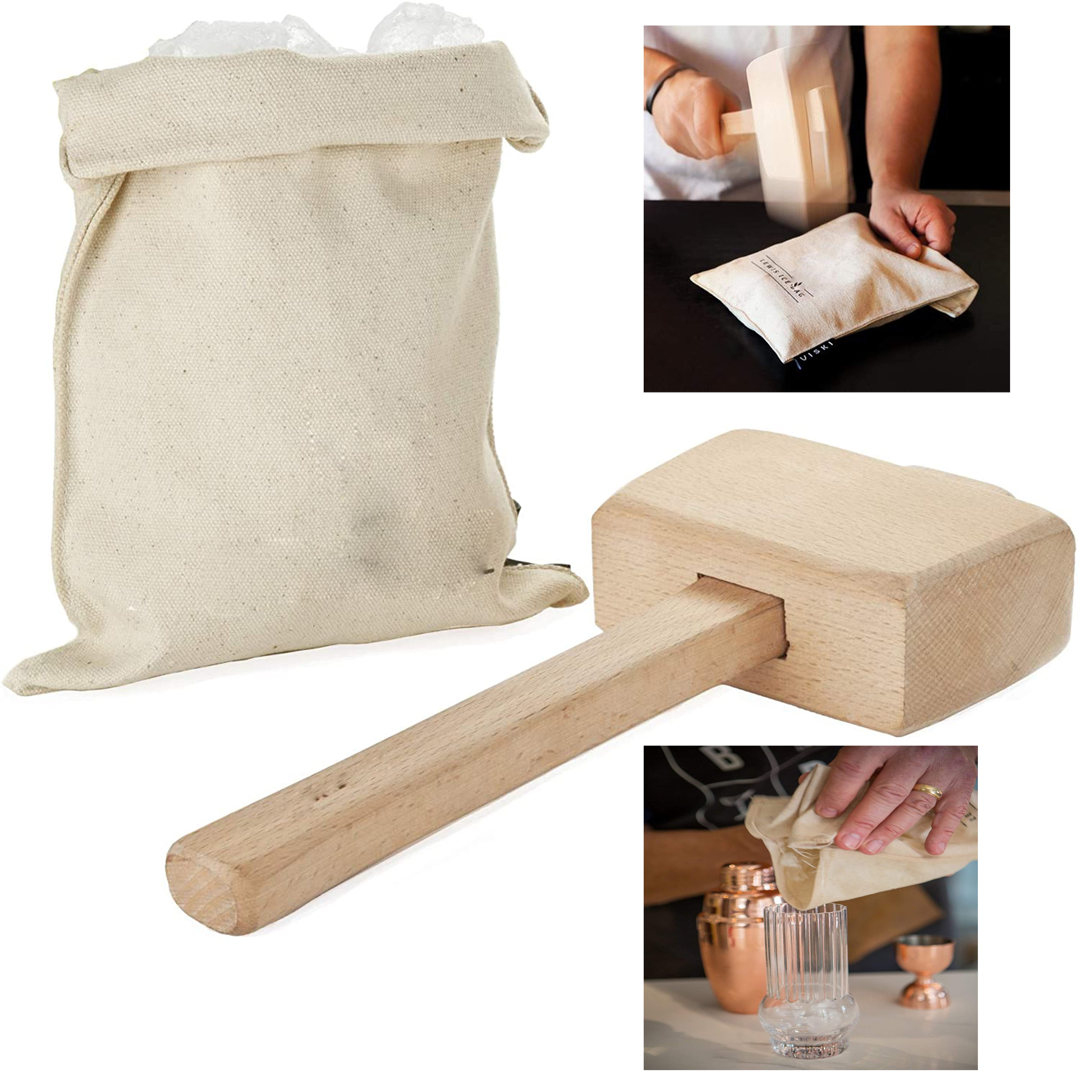 Ice Mallet and Lewis Bag