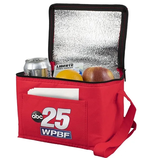 Insulated Non-Woven 6- Pack Cooler Lunch Bag 7
