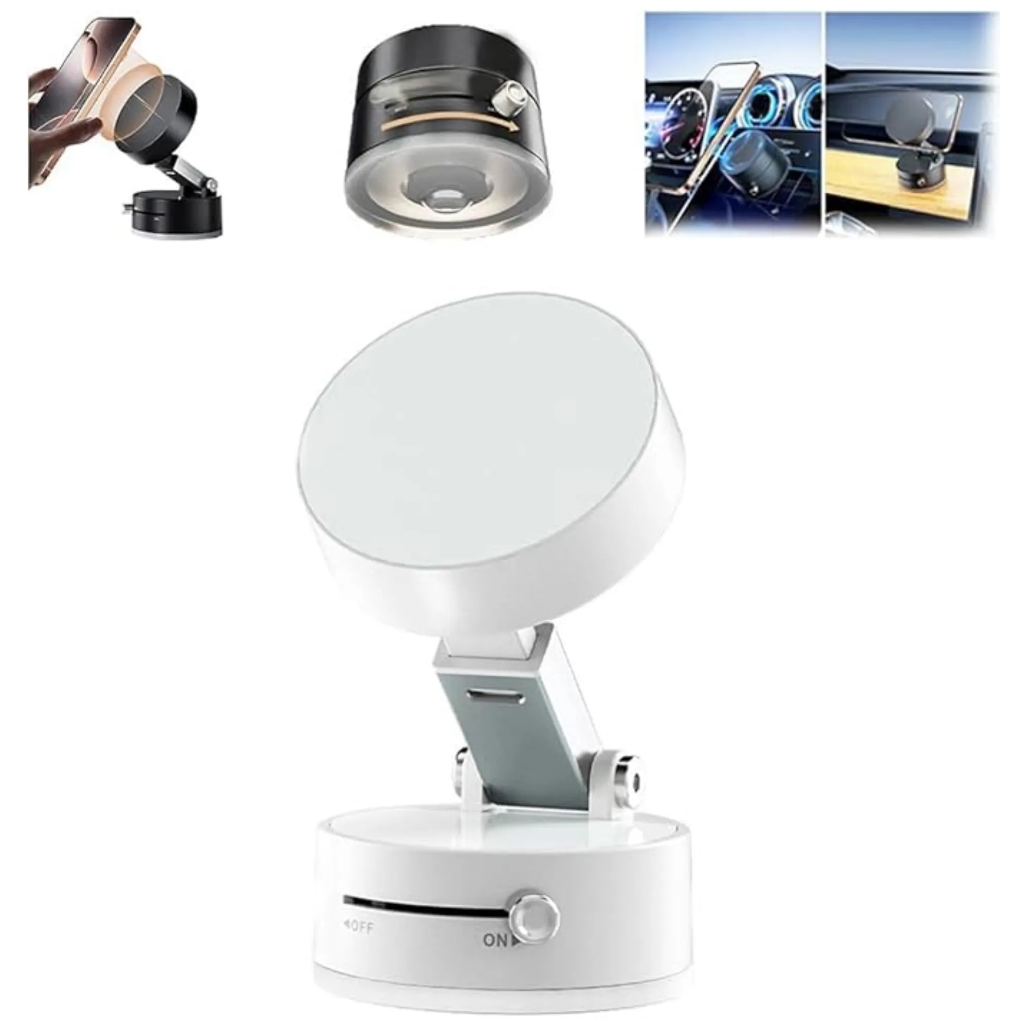 Foldable Vacuum Magnetic Phone Holder 11