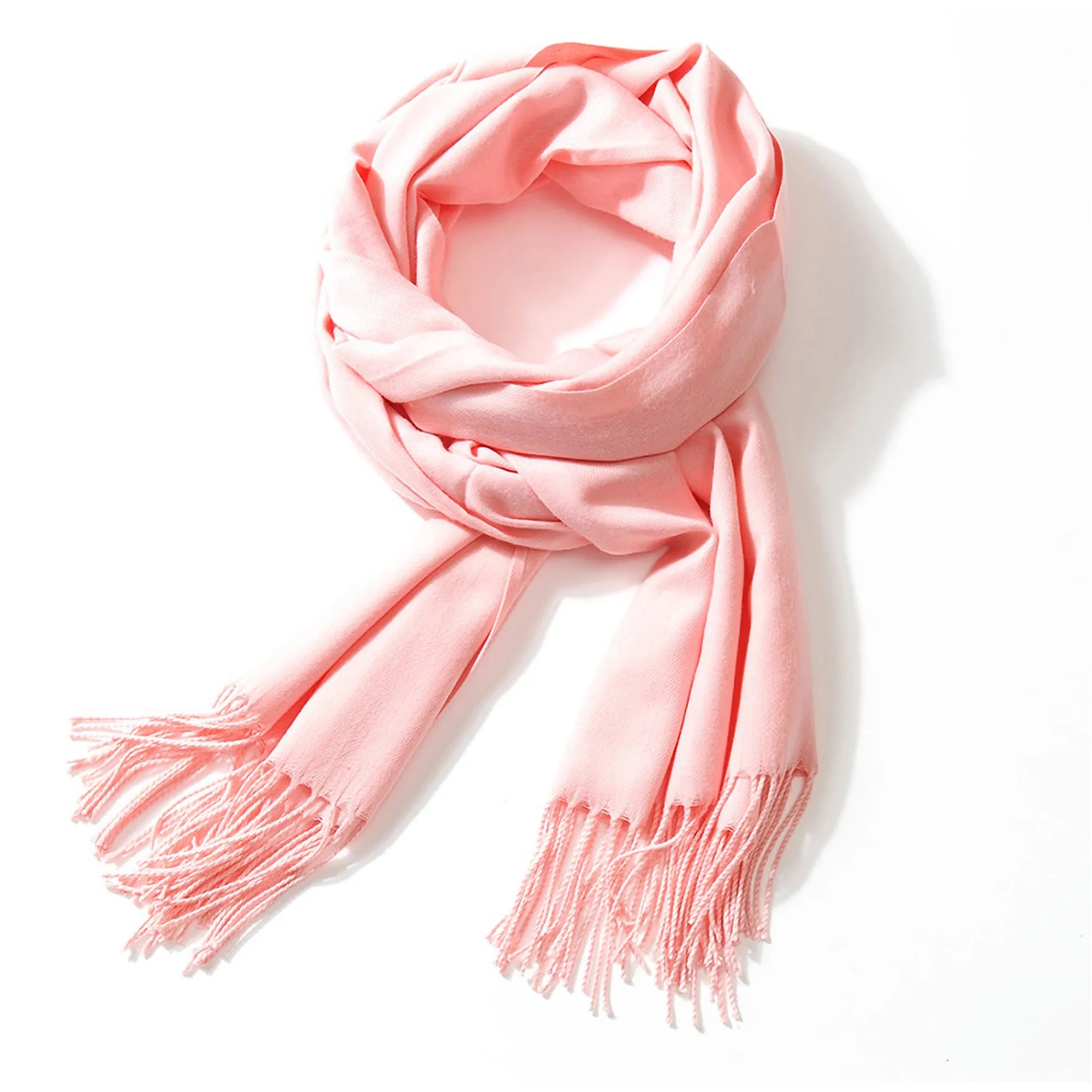 Soft Cashmere Scarf w/Fringes MOQ 50 PCS 5