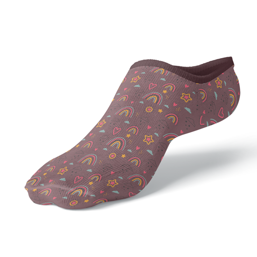 Jacquard Weave 200-Needle Cotton-Blend Low Cut Socks 2