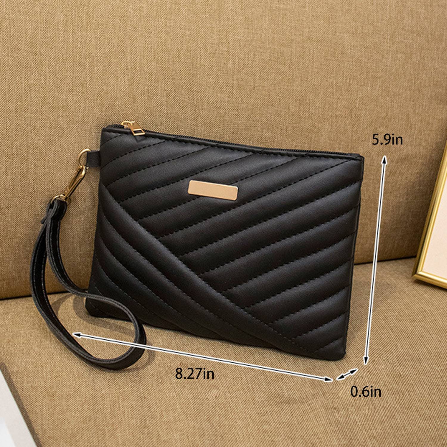 PU Striped Embroidered Trendy Casual Women's Handbag 6