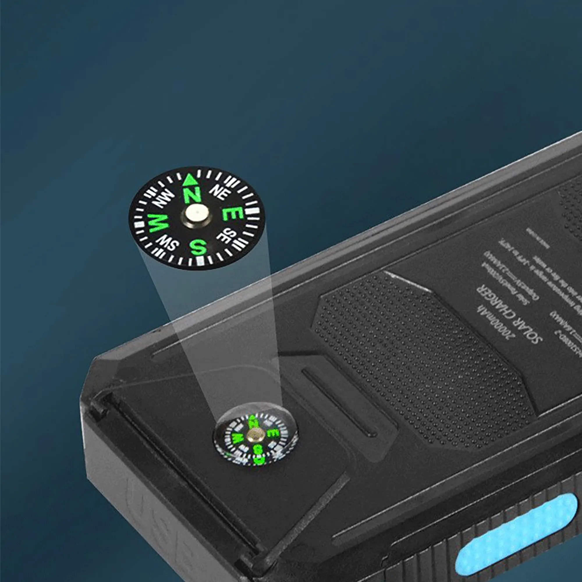 10000 mAh Solar Power Bank with Compass 3